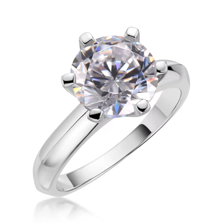 Eloise - 2 Carat Moissanite Solitaire Ring