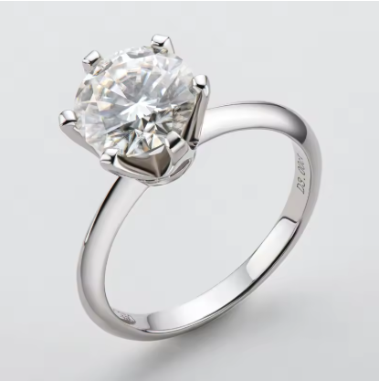 Eloise - 2 Carat Moissanite Solitaire Ring