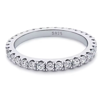 Holly - Eternity Band 2mm D Colour Moissanite Ring