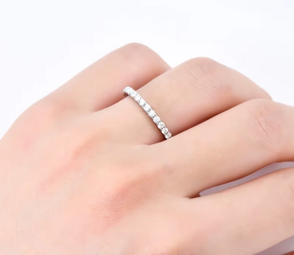 Holly - Eternity Band 2mm D Colour Moissanite Ring