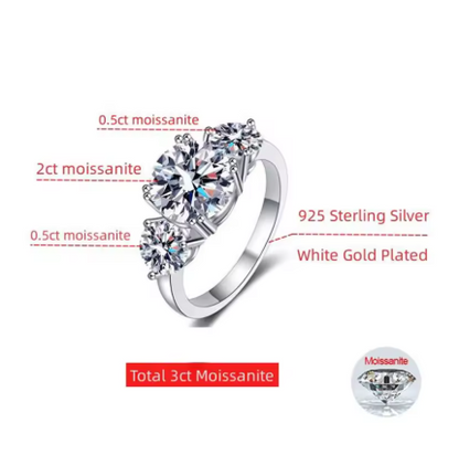 Sophie - 2CT D Colour Moissanite Engagement Ring